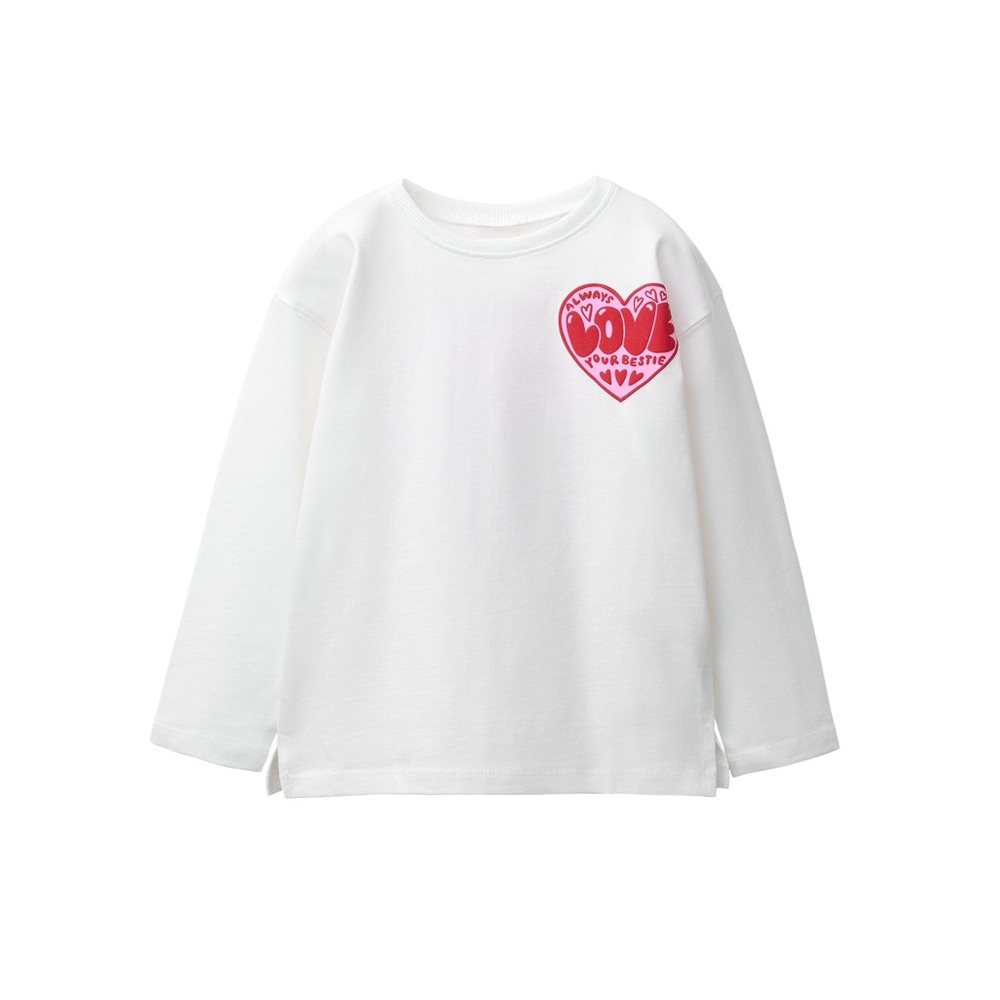Zara Kids Raised Heart Print T-shirt Size 5
